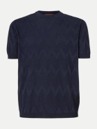 MISSONI T-Shirt aus Baumwoll-Seide-Mix s91nd-black bei Robert Ley