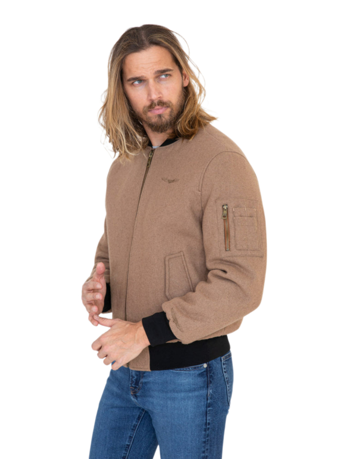 Bombers Original Bomberjacke aus Wollmix bei Robert Ley