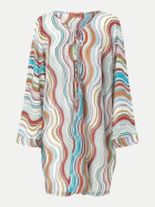 MISSONI Kaftan mit Lamé-Wellenmotiv SM9L0 multicolo-SM9L0 multicolor/whitebase bei Robert Ley