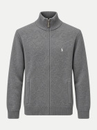 Polo Ralph Lauren Strickjacke aus Merinowolle 002darkcharcoalhtr bei Robert Ley