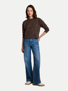 Tom Tailor Denim Sweatshirt mit Leo-Print 40613-brown black leo print bei Robert Ley