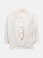 Cartoon Kurzarmbluse mit 3/4 Arm 1014-Offwhite bei Robert Ley