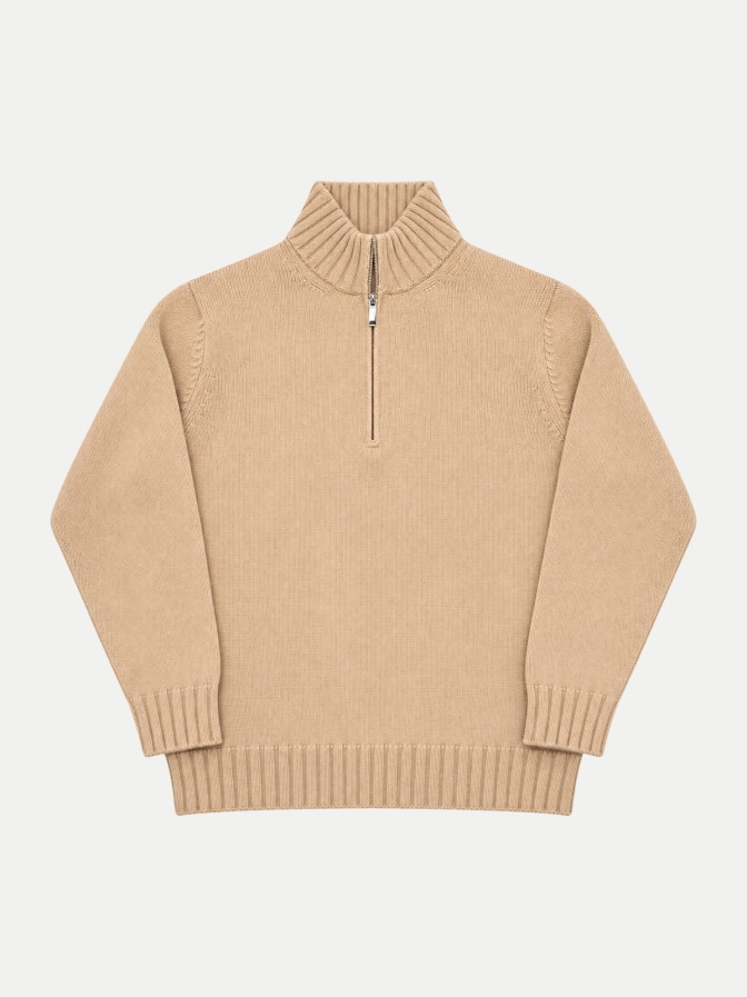 Filippo De Laurentiis Pullover mit Troyer-Kragen bei Robert Ley