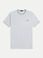 Fred Perry T-Shirt mit Doppelstreifen 80b-dskbl/ecru/lwgrn bei Robert Ley