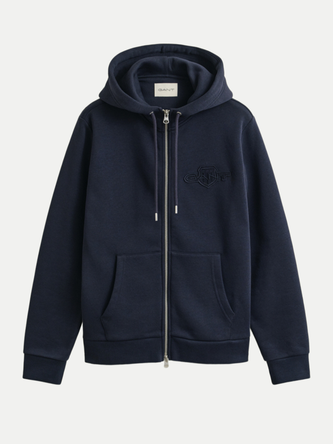 Gant Sweatshirt-Jacke mit Wappen-Logo bei Robert Ley