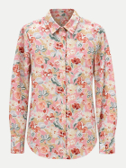 Insieme Hemdbluse mit Kellerfalte 2049A-bleu Blumen Pastell bei Robert Ley