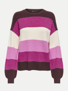 Only Pullover Latia 184723050-Fudge/Fuchsia Red/Whitecap G Mel/Fu bei Robert Ley