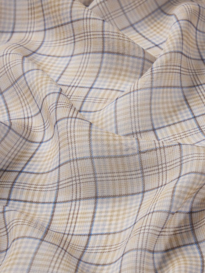 Frame Seidenbluse mit Karomuster bei Robert Ley