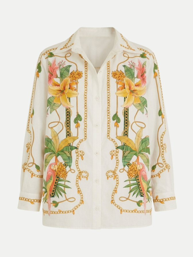 Farm Rio Langarmhemd Tropical Royalty bei Robert Ley