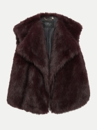 s.Oliver BLACK LABEL Weste aus Webpelz 8865-BROWN bei Robert Ley