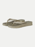 Ilse Jacobsen Flip Flops mit Plateausohle Cheerful 780 platin bei Robert Ley