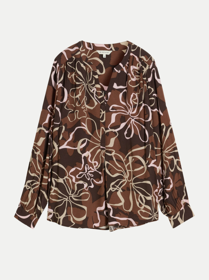 Tom Tailor Casual Blusenshirt mit Allover-Print bei Robert Ley