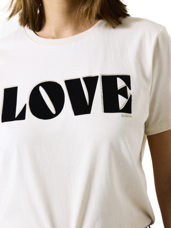 Garcia T-Shirt mit Schriftzug bei Robert Ley