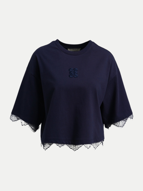 Smith & Soul Boxy-Fit T-Shirt mit Spitze bei Robert Ley