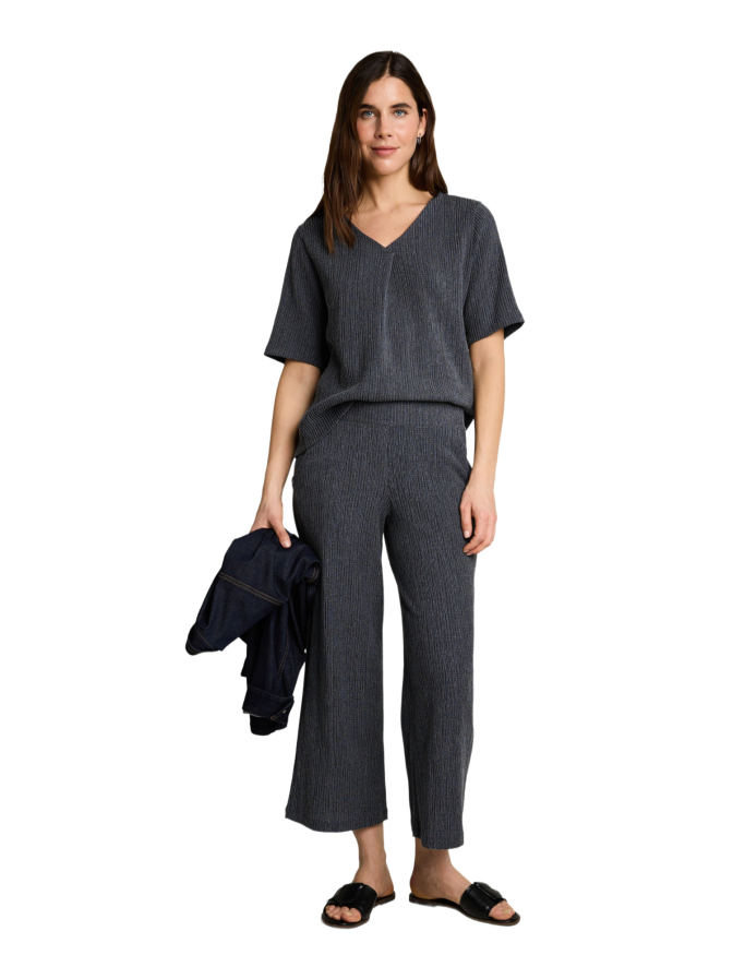 Tom Tailor Casual Culotte Hose in Crinkle-Optik bei Robert Ley