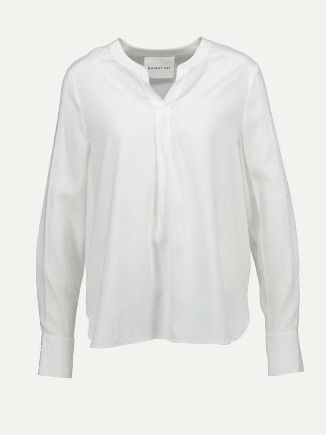 Robert Ley Seidenbluse mit V-Ausschnitt bei Robert Ley