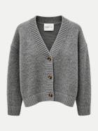 Robert Ley Strickjacke aus Wolle-Kaschmir-Mix 500 grey melange bei Robert Ley