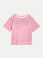 Tom Tailor Denim Boxy-Fit T-Shirt 39820-soft blush irregular stripe bei Robert Ley