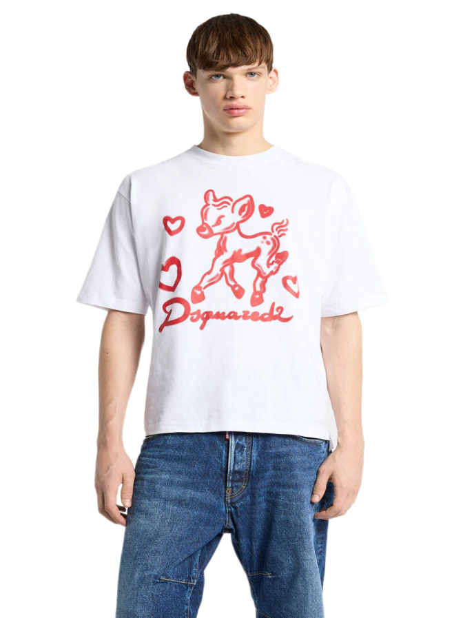 DSQUARED2 Loose Fit T-shirt mit Bambi Print bei Robert Ley