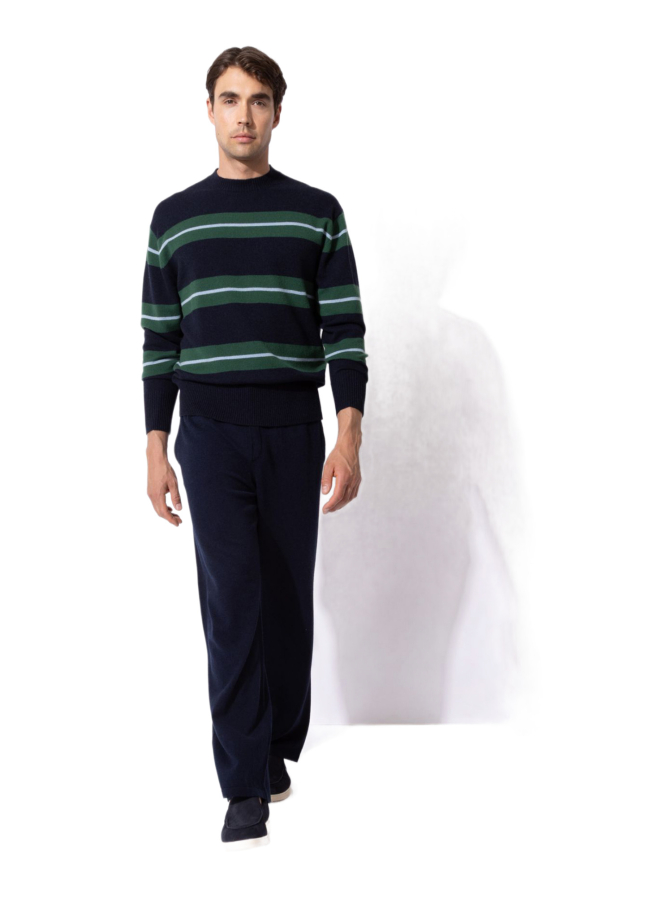 FTC Cashmere Kaschmir-Pulli mit Ringelmuster bei Robert Ley