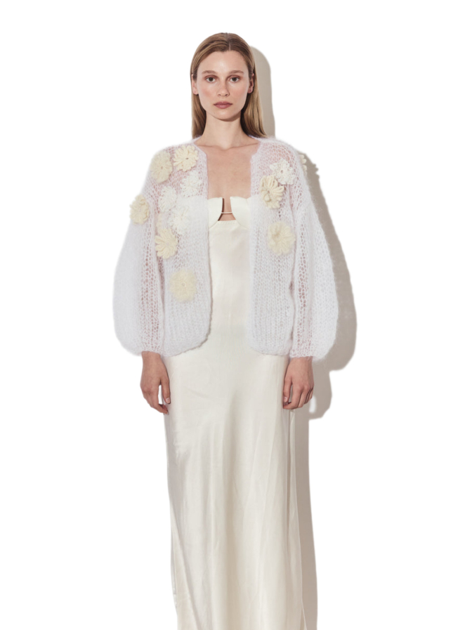 Maiami Bomberjacke aus Mohair mit Blumenstickerei bei Robert Ley