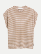 ARMEDANGELS Loose-Fit T-Shirt mit Streifen 2891-oatmilk-cinnamon dust bei Robert Ley