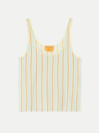 Guest in Residence Tanktop mit feinen Streifen limewash combo bei Robert Ley