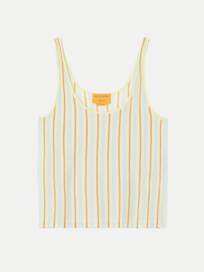Guest in Residence Tanktop mit feinen Streifen bei Robert Ley
