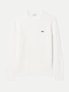 Lacoste Pullover mit Zopfmuster x0n-flour/green bei Robert Ley