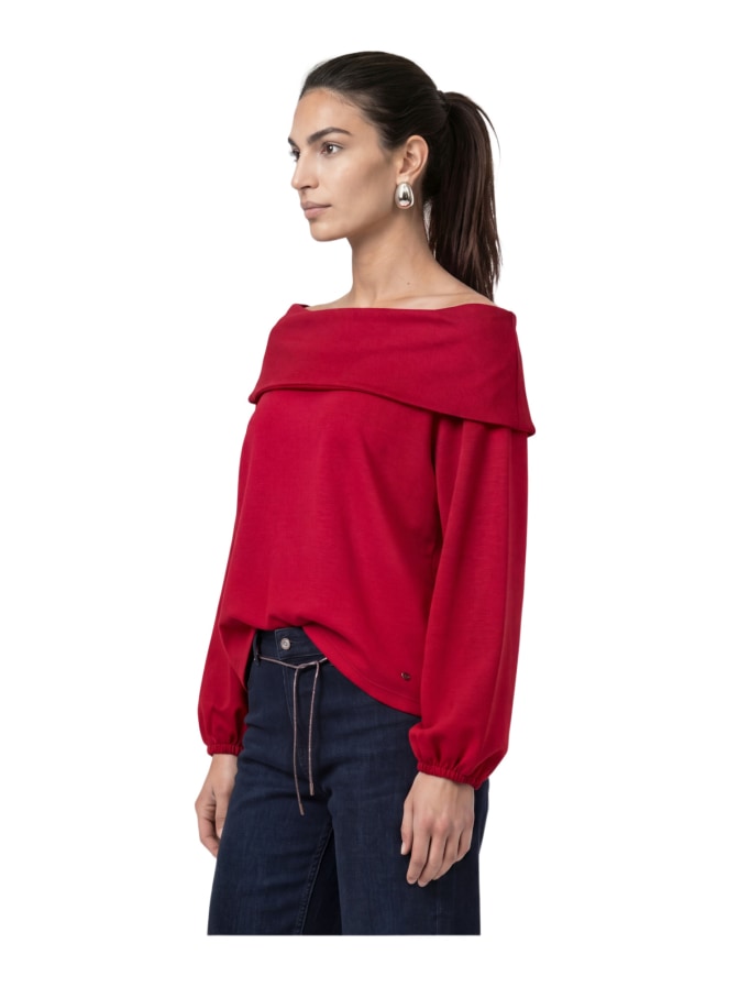 Monari Sweatshirt mit Carmen-Ausschnitt bei Robert Ley