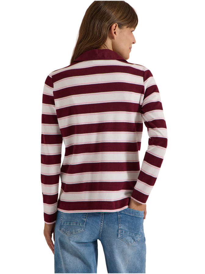 Cecil Langarm Poloshirt mit Knöpfen bei Robert Ley