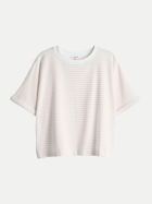 Opus Gestreiftes T-Shirt Sotel 40043-rose tint bei Robert Ley