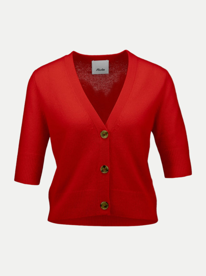 ALLUDE Cardigan mit V-Ausschnitt bei Robert Ley