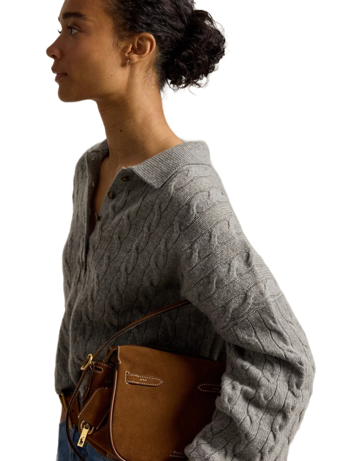 Polo Ralph Lauren Strickpullover mit Zopfmuster bei Robert Ley