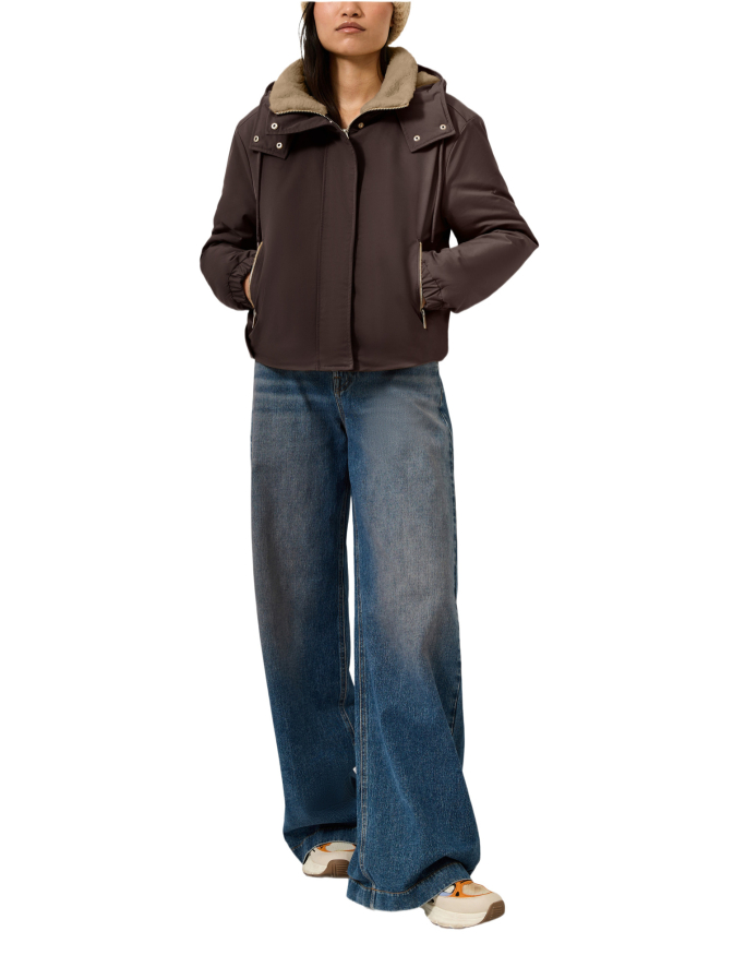 Q/S designed by Steppjacke mit Teddy-Futter bei Robert Ley