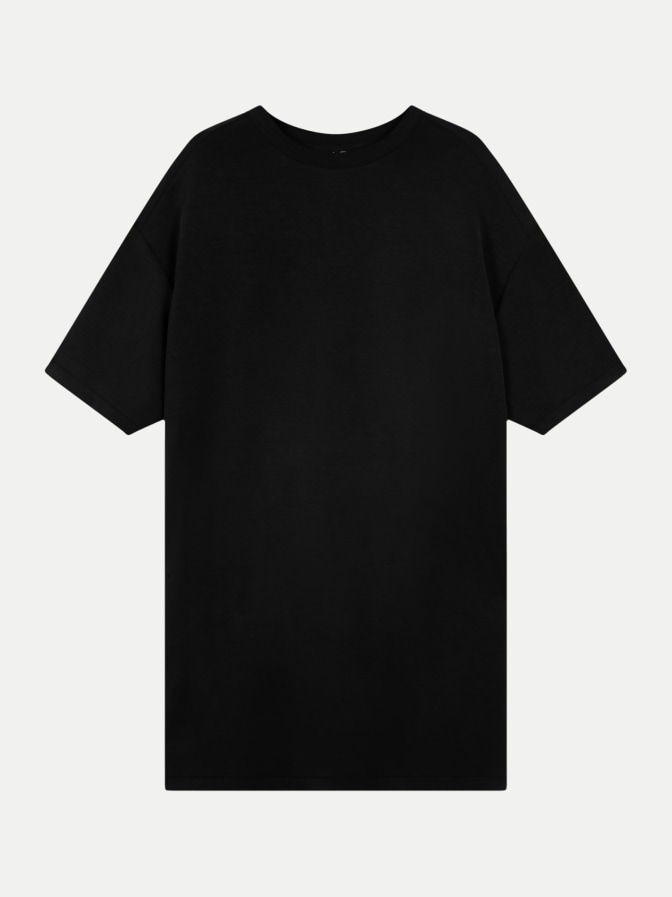 Sporty T Shirt Dress 1012 black S 203044201 fs24 1012 S