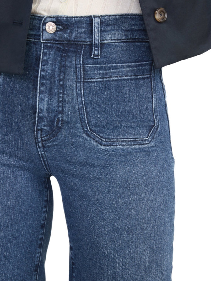 Frame Palazzo-Hose aus Super-Stretch-Denim bei Robert Ley