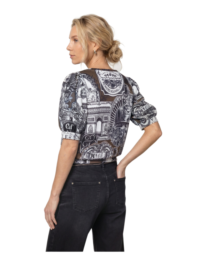 Monari Sweatshirt mit Emblem-Muster bei Robert Ley