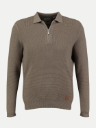 Key Largo Pullover mit Polokragen 1017-roasted cashew bei Robert Ley