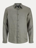 JACK & JONES Leinenhemd JPRBLALAWRENCE 299835-Smokey Olive bei Robert Ley