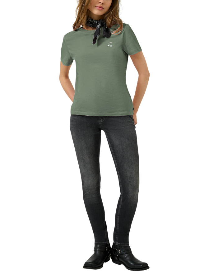 Q/S designed by T-Shirt mit Stickerei bei Robert Ley