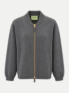 FTC Cashmere Cardigan-Bomberjacke 0980 charcoal bei Robert Ley