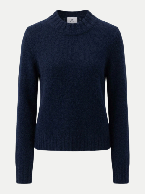 LU REN Kaschmir-Grobstrick-Pullover Loras mit Seidenanteil bei Robert Ley