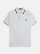 Fred Perry Poloshirt mit Doppelstreifen 70c-dskbl/drkca/ngrn bei Robert Ley