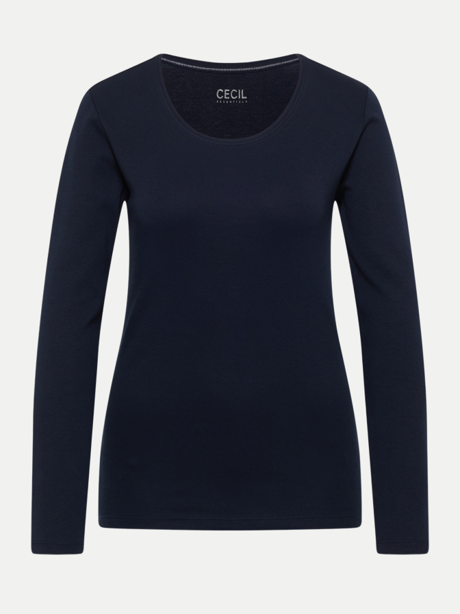 Cecil Basic Langarmshirt Pia bei Robert Ley