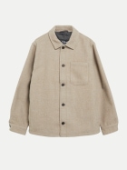 s.Oliver RED LABEL Overshirt in Wolloptik 8161-BROWN bei Robert Ley