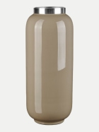 Giftcompany Vase mit Metallring schlamm/silber-schlamm/silber bei Robert Ley