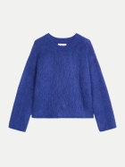 Marc O'Polo DENIM Kuscheliger Oversize Pullover aus Mohair-Schurwolle-Mix 5871-Dark Acai bei Robert Ley