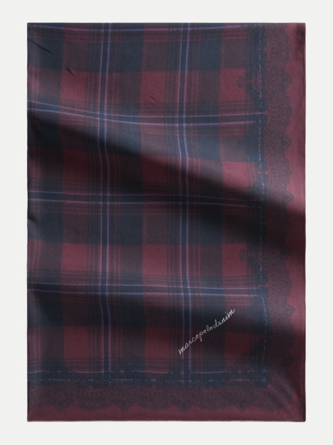 Marc O'Polo DENIM Bedruckter Schal aus Viskose-Twill bei Robert Ley
