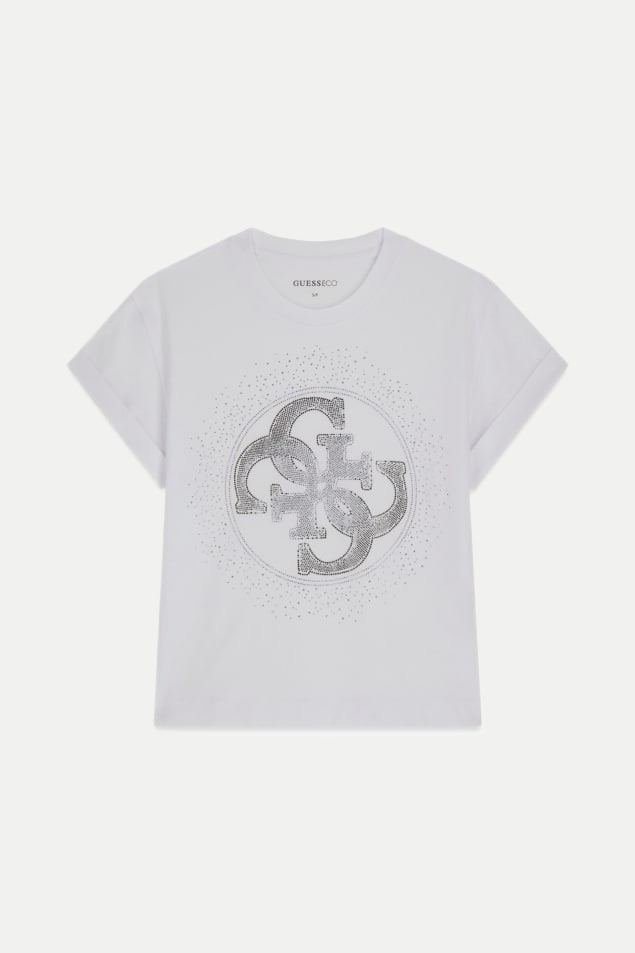 Guess T-Shirt mit Strass-Logo bei Robert Ley